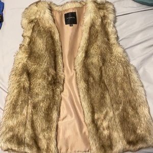 Faux fur vest